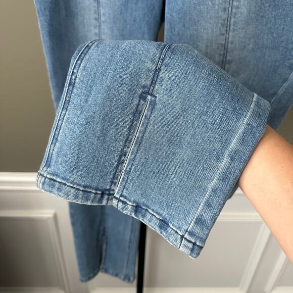 J.McLaughlin Rainey Stretch Straight Leg Slit Front Ankle Jeans Womens 8 - Picture 5 of 8